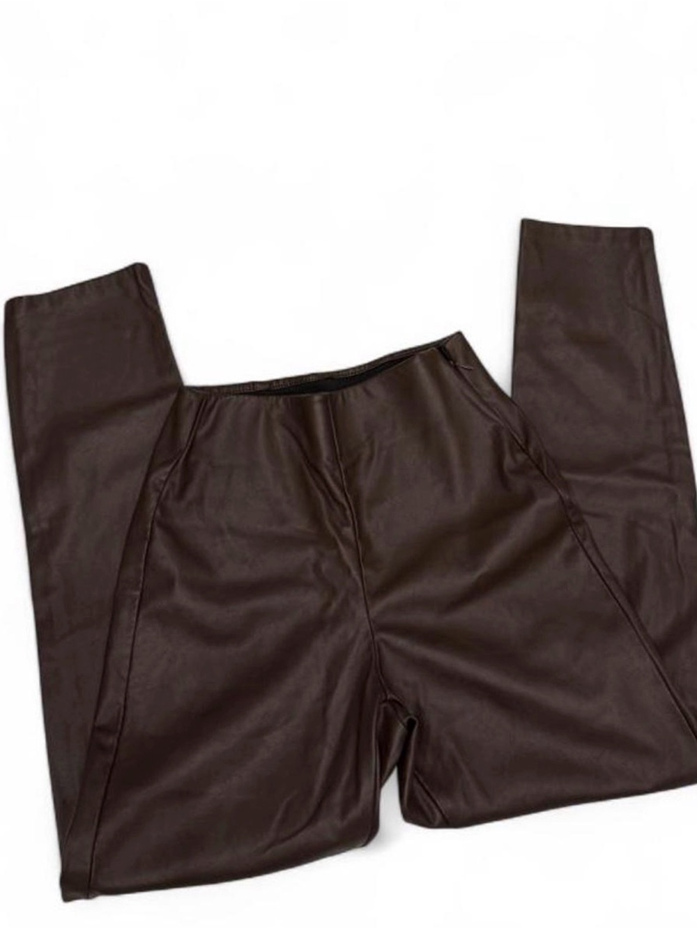 Old Navy Vegan Leather Ankle Zip Trousers size 2